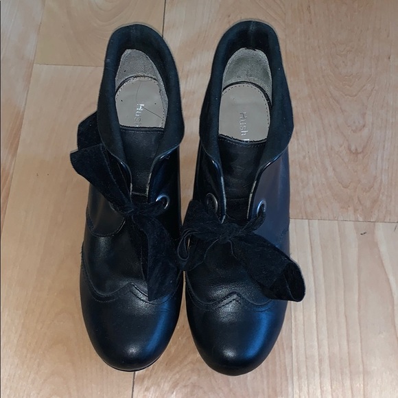 Black Hush Puppies Ankle Booties - Picture 3 of 5